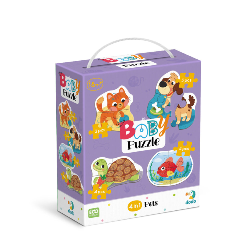 Dodo Baby Puzzle 4 in 1 – Κατοικίδια