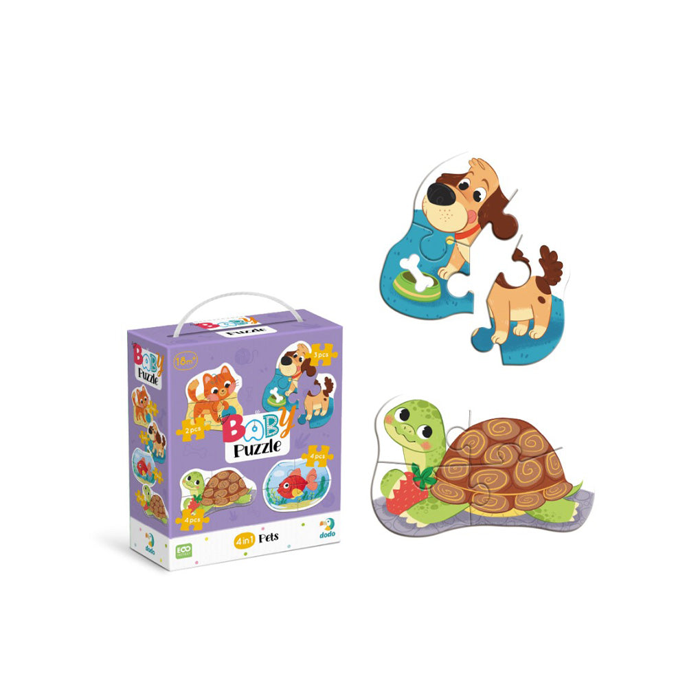 Dodo Baby Puzzle 4 in 1 – Κατοικίδια
