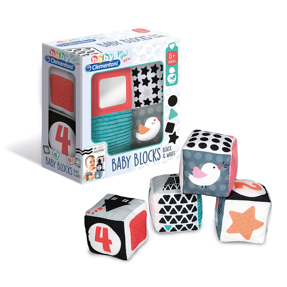 ClementoniBaby Clementoni For You Βρεφικό Παιχνίδι Μαλακοί Κύβοι Λευκό Και Μαύρο Για 0+ Μηνώνpapell.gr