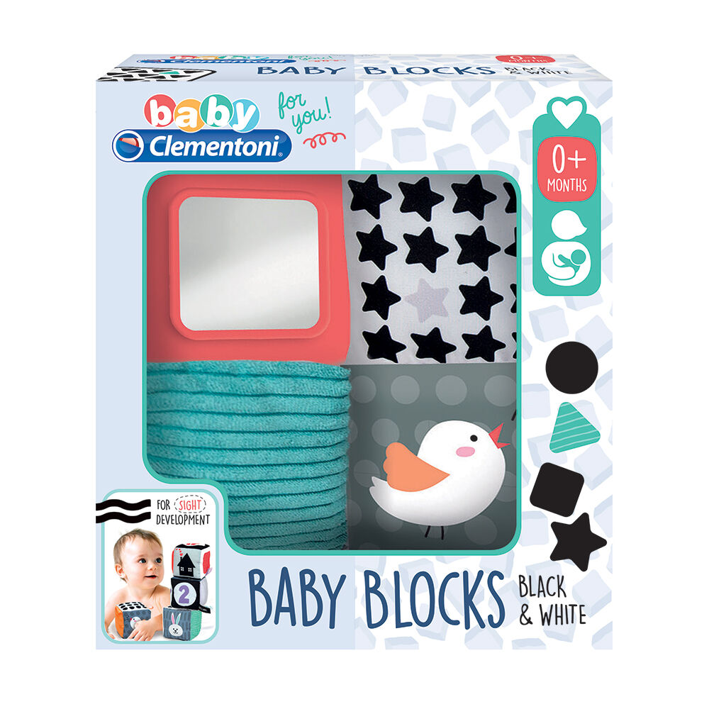 ClementoniBaby Clementoni For You Βρεφικό Παιχνίδι Μαλακοί Κύβοι Λευκό Και Μαύρο Για 0+ Μηνώνpapell.gr