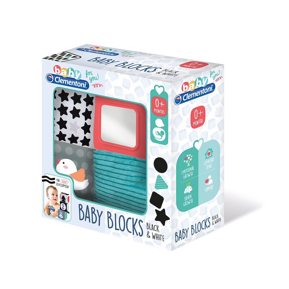 ClementoniBaby Clementoni For You Βρεφικό Παιχνίδι Μαλακοί Κύβοι Λευκό Και Μαύρο Για 0+ Μηνώνpapell.gr