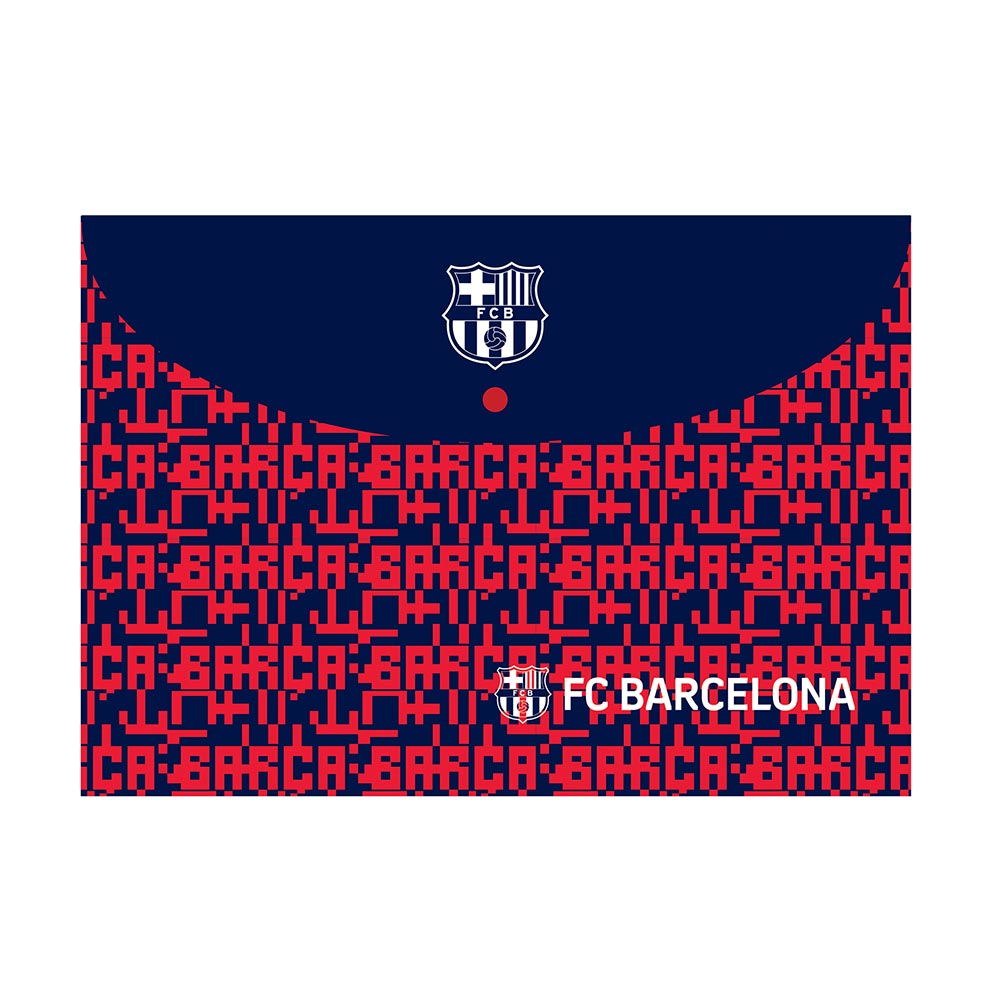Back Me Up Φάκελος Με Κουμπί Α4 Barcelona FC