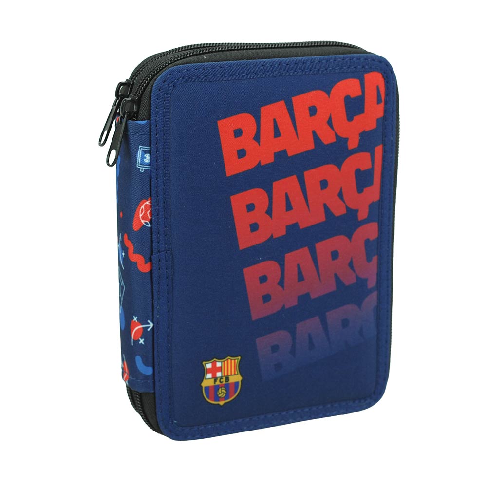 Back Me Up Κασετίνα Διπλή Γεμάτη Barcelona FC 20x14x4 εκ