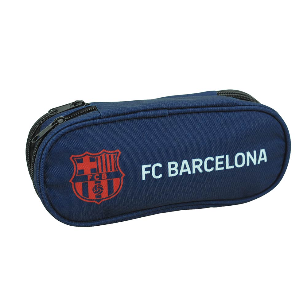 Back Me Up Κασετίνα Οβάλ FC Barcelona 10x23x6 εκ