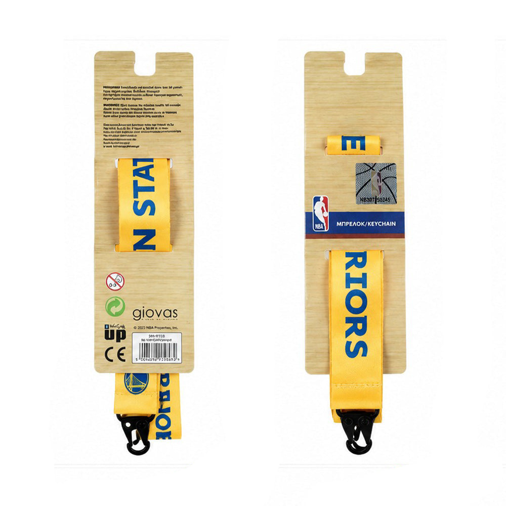 Back Me Up Μπρελόκ Μακρύ Lanyard NBA - Golden State Warriors Κίτρινο