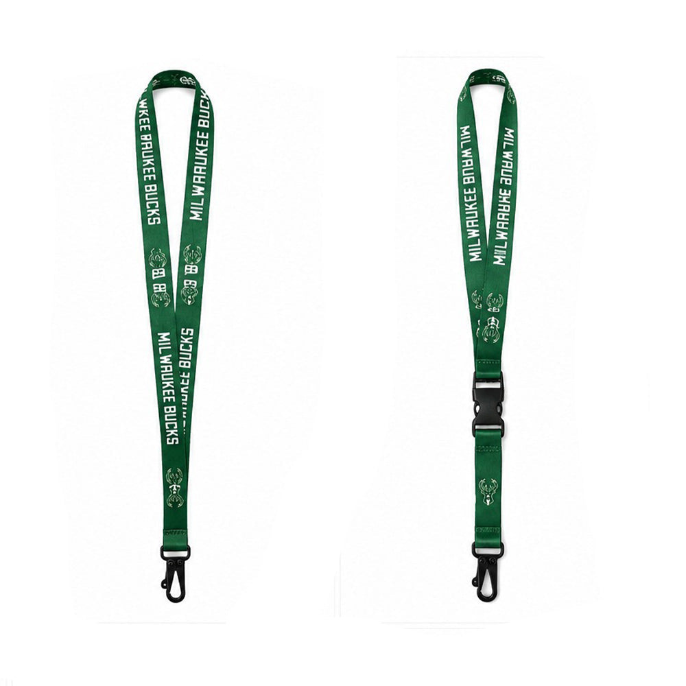 Back Me Up Μπρελόκ Μακρύ Lanyard NBA - Milwaukee Bucks Πράσινο