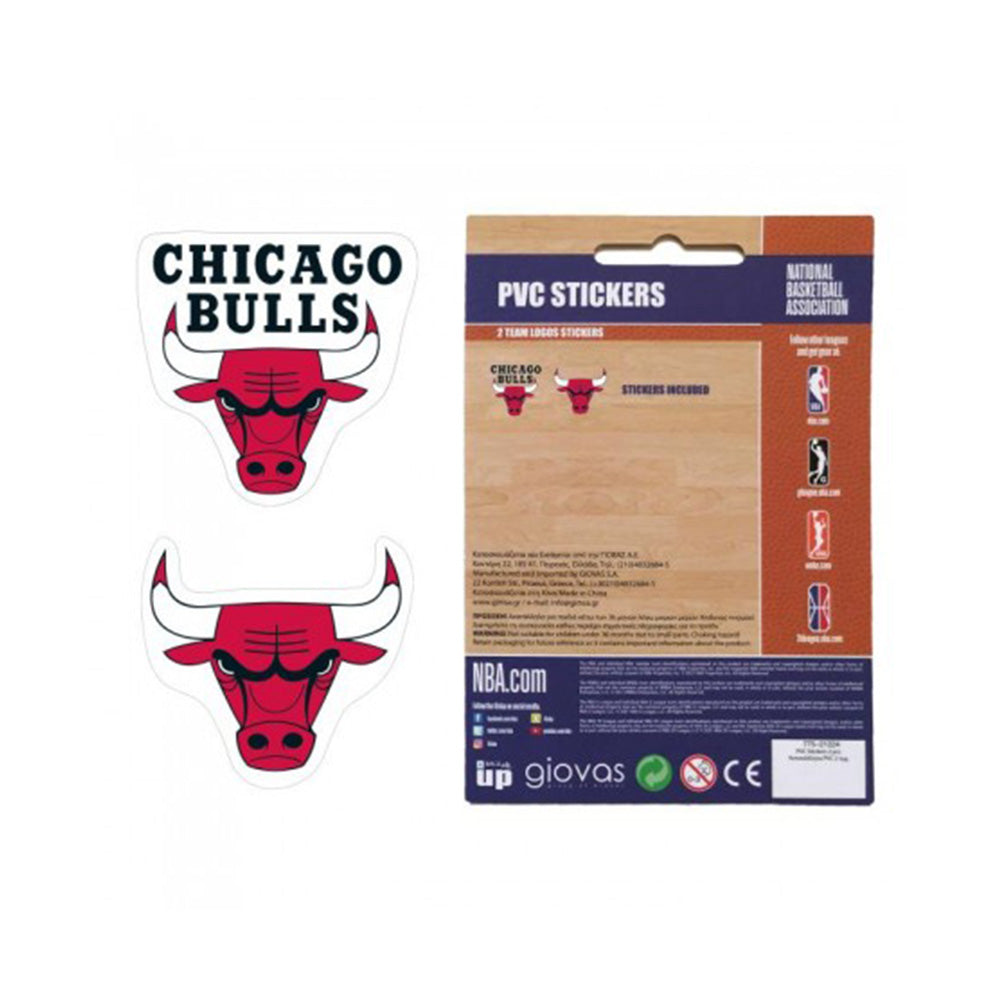Back Me Up Αυτοκόλλητα PVC NBA Chicago Bulls Σετ 2 Τμχ