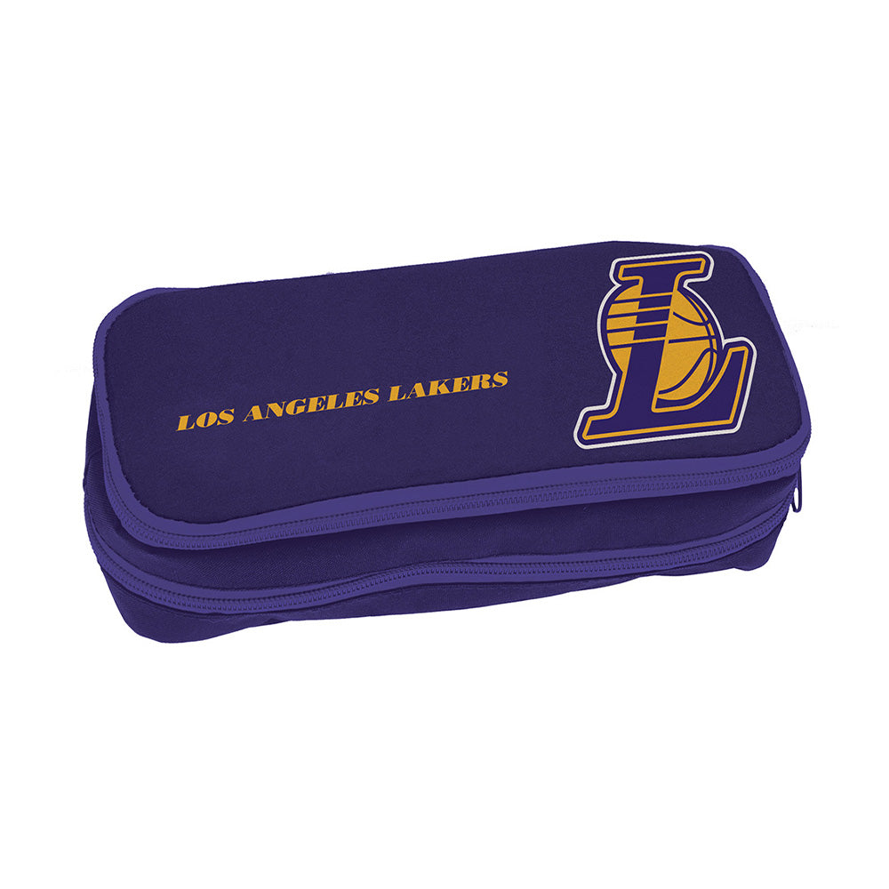 Back Me Up Κασετίνα Βαρελάκι NBA Los Angeles Lakers Οβάλ 23x10x6εκ
