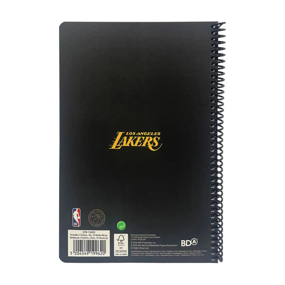 Back Me Up Τετράδιο Σπιράλ Β5 17x25 εκ NBA Luka Doncic 2 Θεμάτων 70 Φ