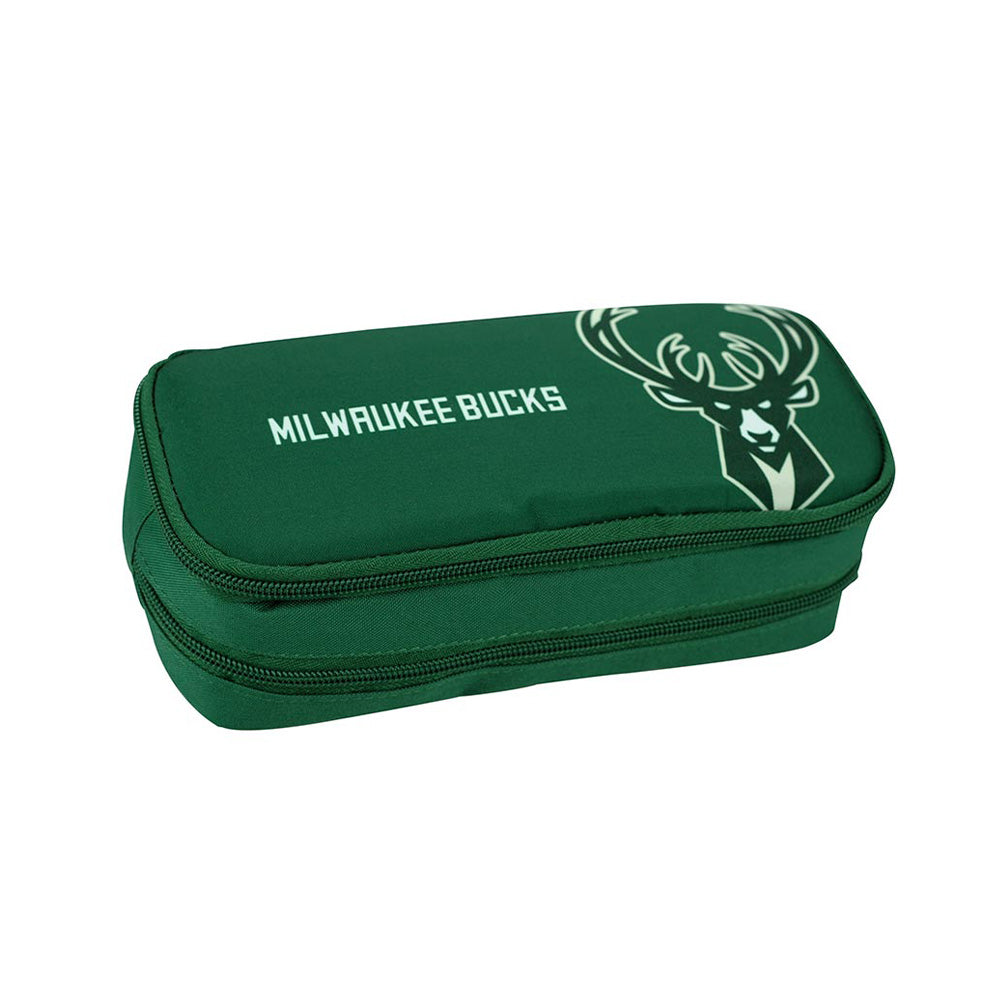 Back Me Up Κασετίνα Βαρελάκι NBA Bucks Οβάλ 23x10x6εκ