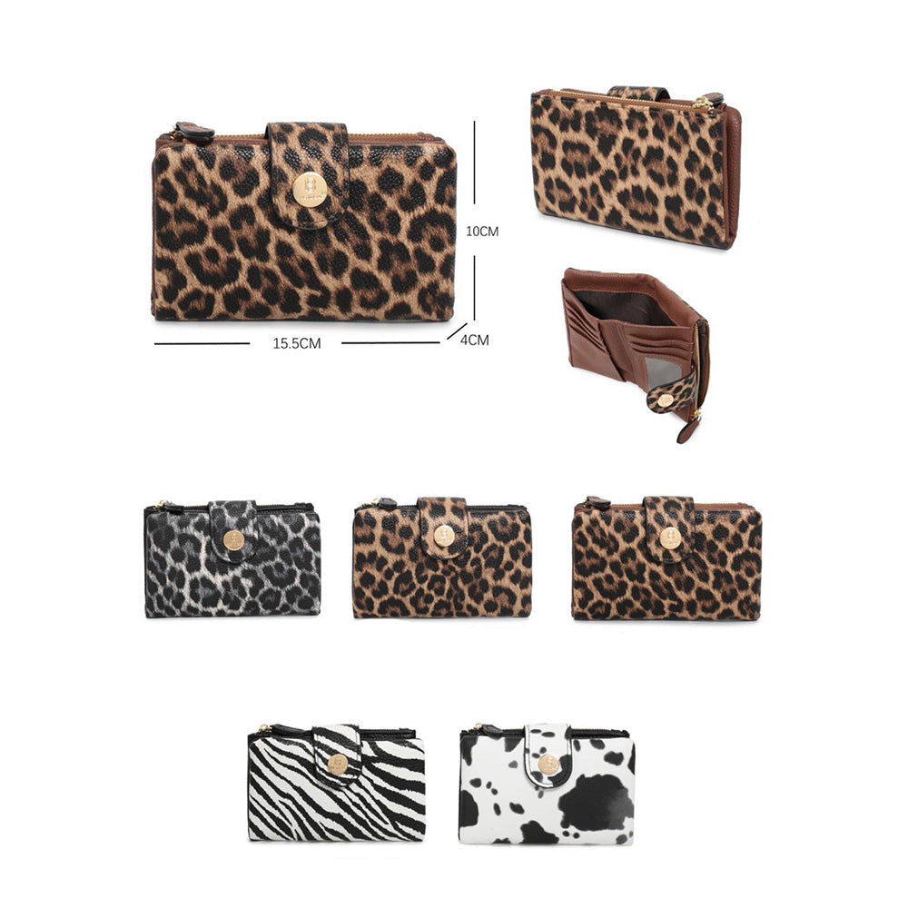 Bag to Bag Γυναικείο Πορτοφόλι Animal Print 15x10 εκ 5 Χρώματα - 1 Τμχ