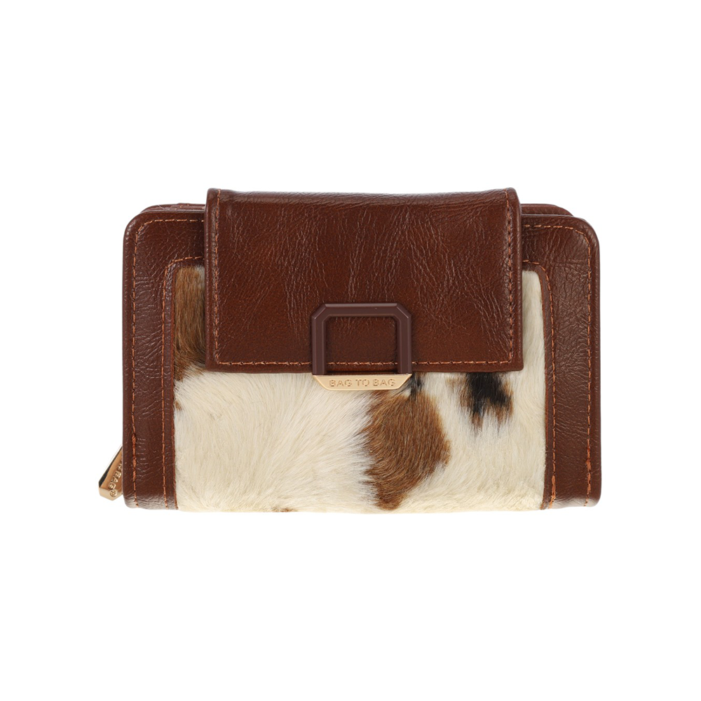 Bag to Bag Γυναικείο Πορτοφόλι Cow Print 14x10x4 εκ