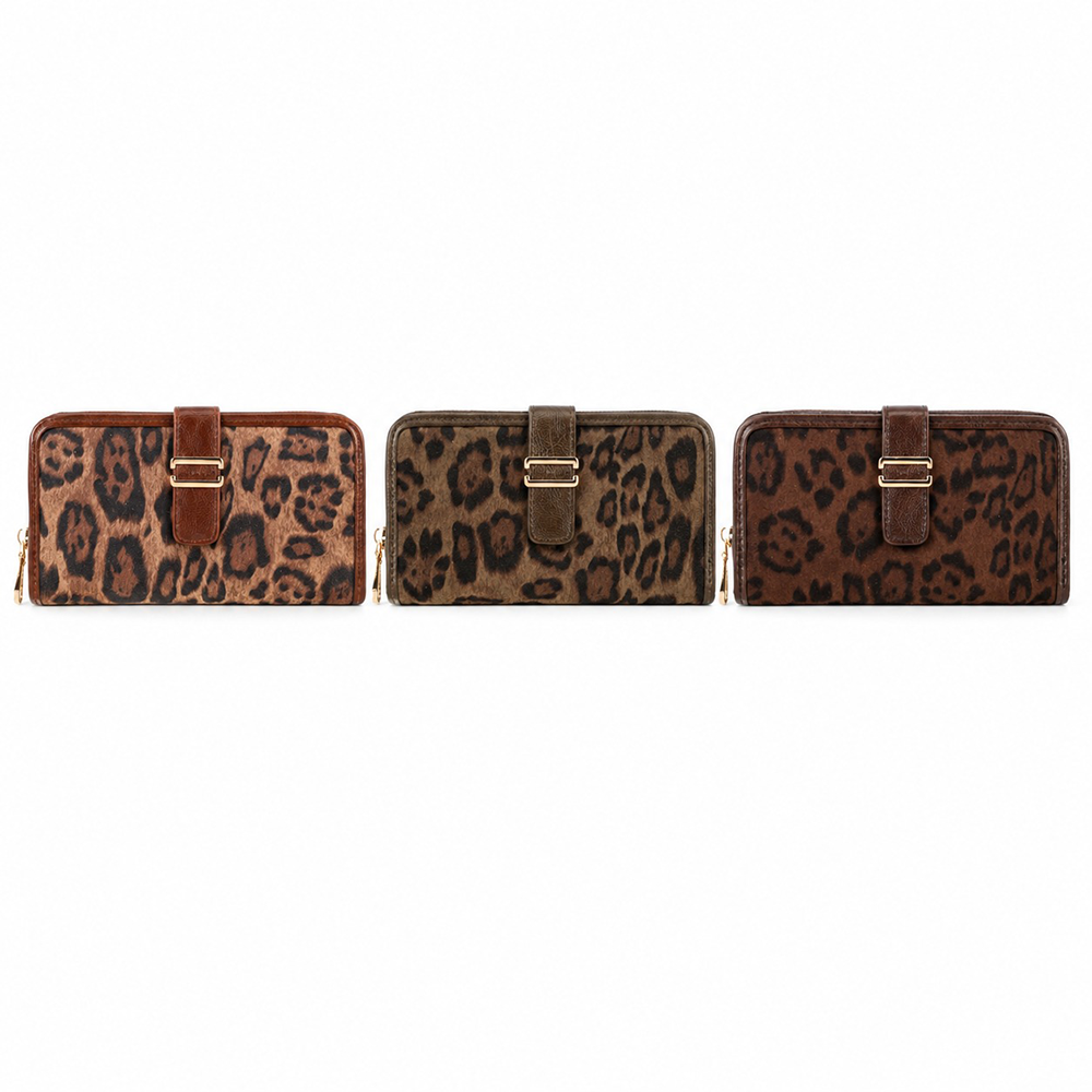 Bag to Bag Γυναικείο Πορτοφόλι Cow Print 20x9 εκ