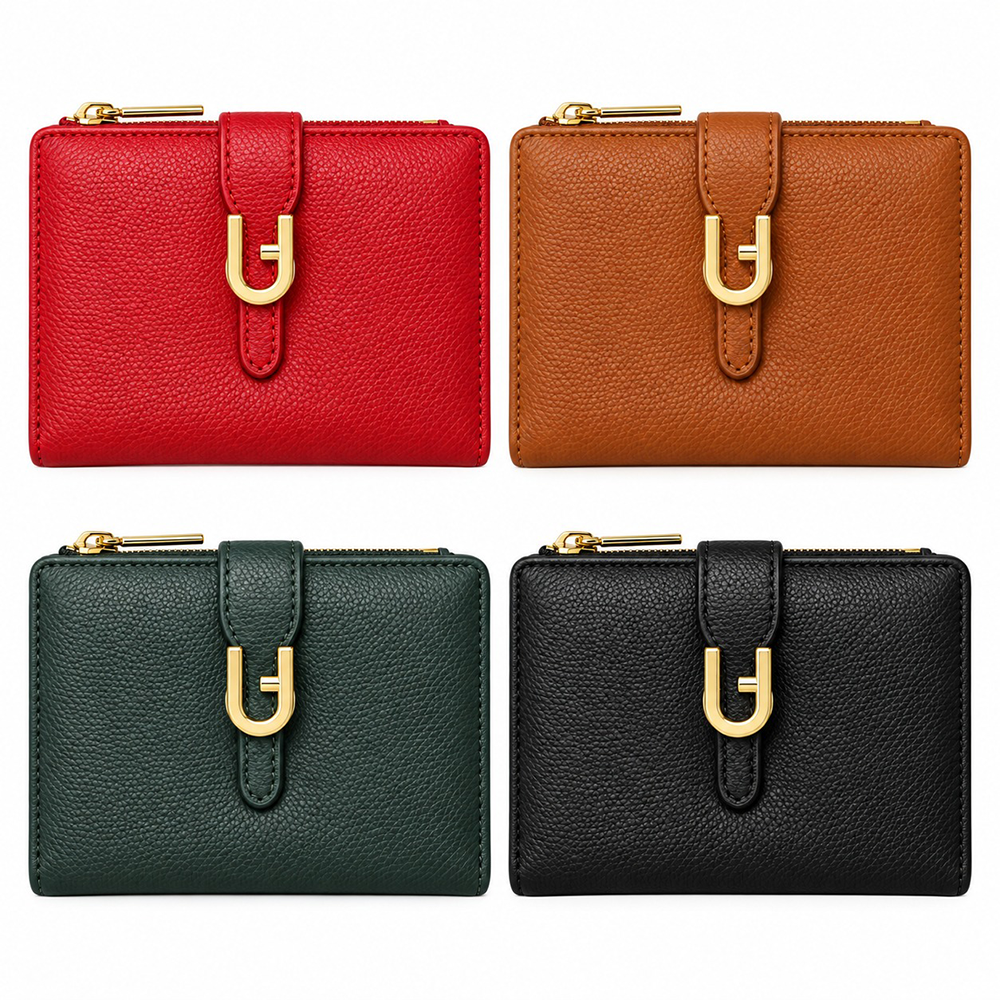 Bag to Bag Γυναικείο Πορτοφόλι με Χρυσό Κούμπωμα 12x8x2 εκ