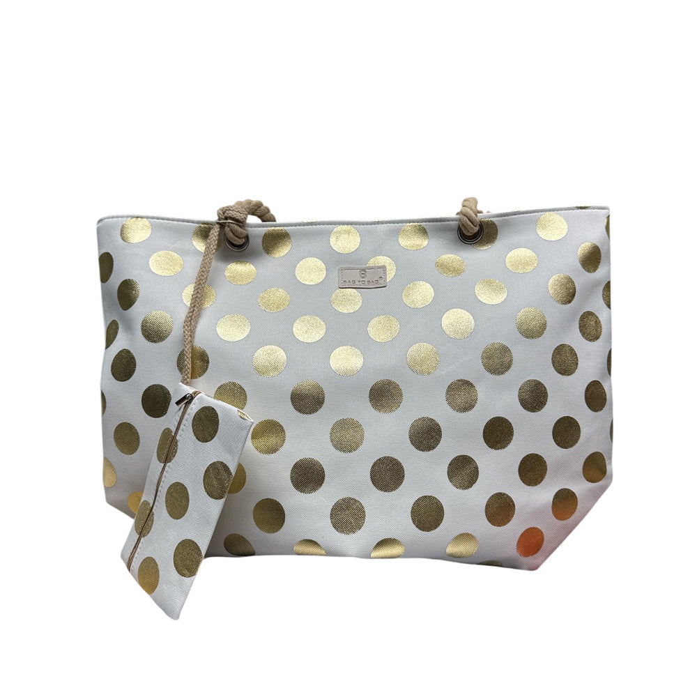 Bag to Bag Τσάντα Θαλάσσης Πουά 55x38x17 εκ