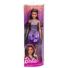 MattelBarbie Fashionistas Brown Hair With Metallic Purple Dress #234papell.gr