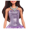 MattelBarbie Fashionistas Brown Hair With Metallic Purple Dress #234papell.gr