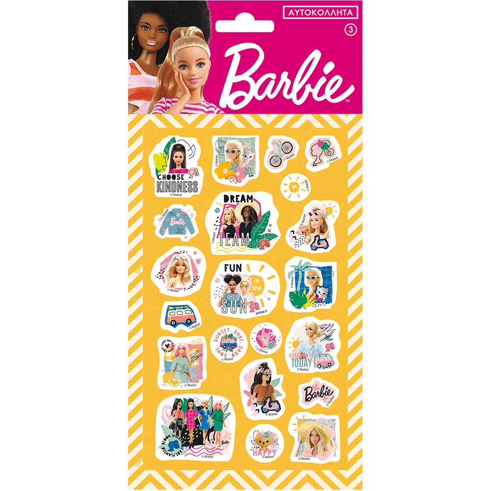 Αυτοκολλητα Puffy - Barbie 3