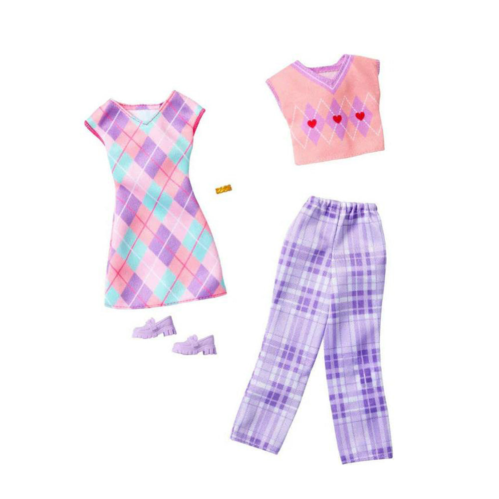 Barbie Clothing Collection Καρό Ρούχα 2 Σετ