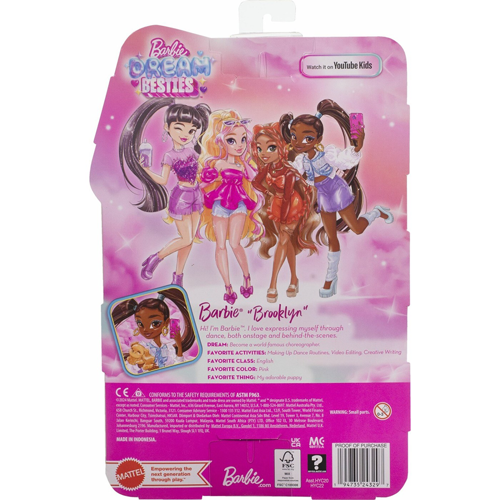 MattelBarbie Dream Besties Barbie Brooklynpapell.gr