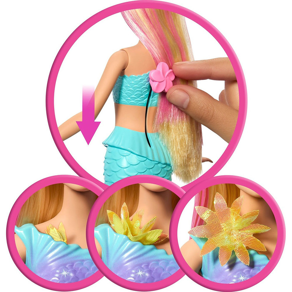 Barbie Flower Magic Mermaid Μαγική Γοργόνα Που Ανθίζει Κούκλα 