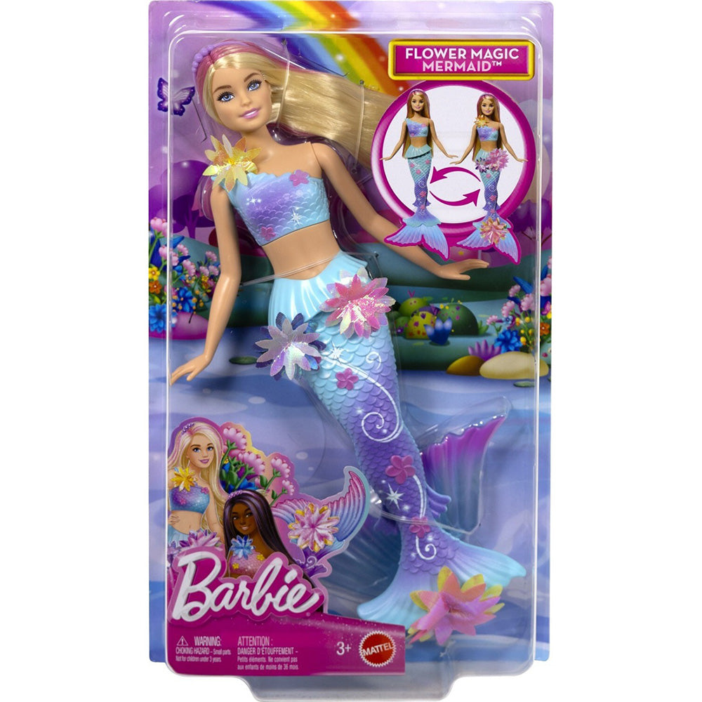 Barbie Flower Magic Mermaid Μαγική Γοργόνα Που Ανθίζει Κούκλα 