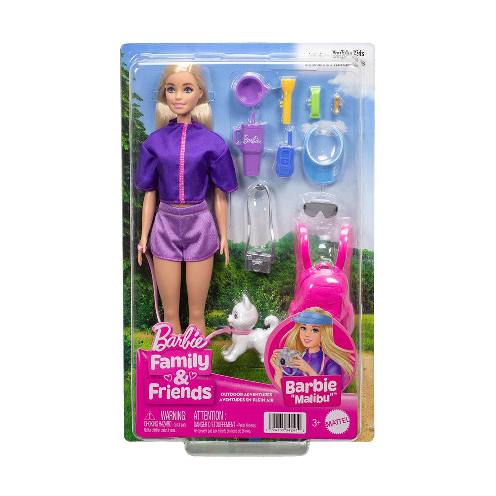 Barbie Family & Friends Barbie Malibu Έτοιμη Για Εξερεύνηση
