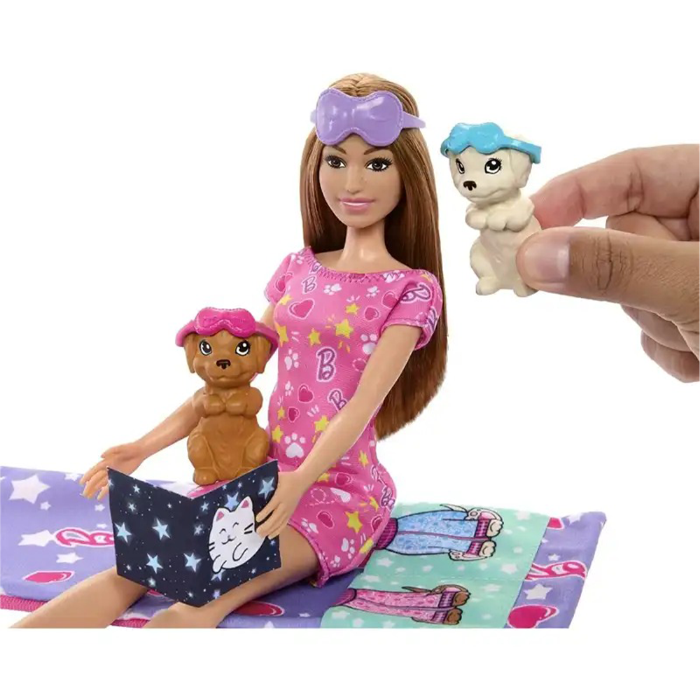 Mattel Barbie Sleepover Με Κουταβάκια
