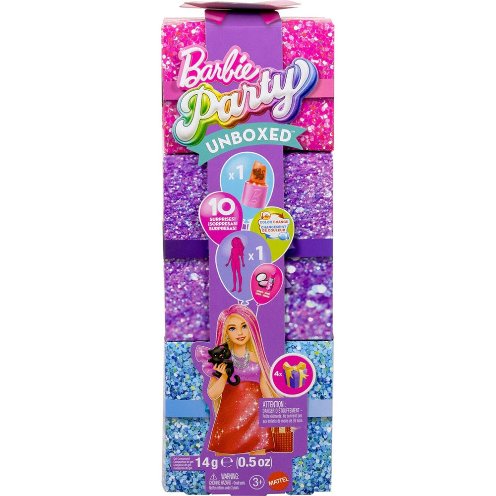 Barbie Party Unboxed Glam Party Series Red Sparkle Κούκλα Με Αξεσουάρ Και 10 Εκπλήξεις 