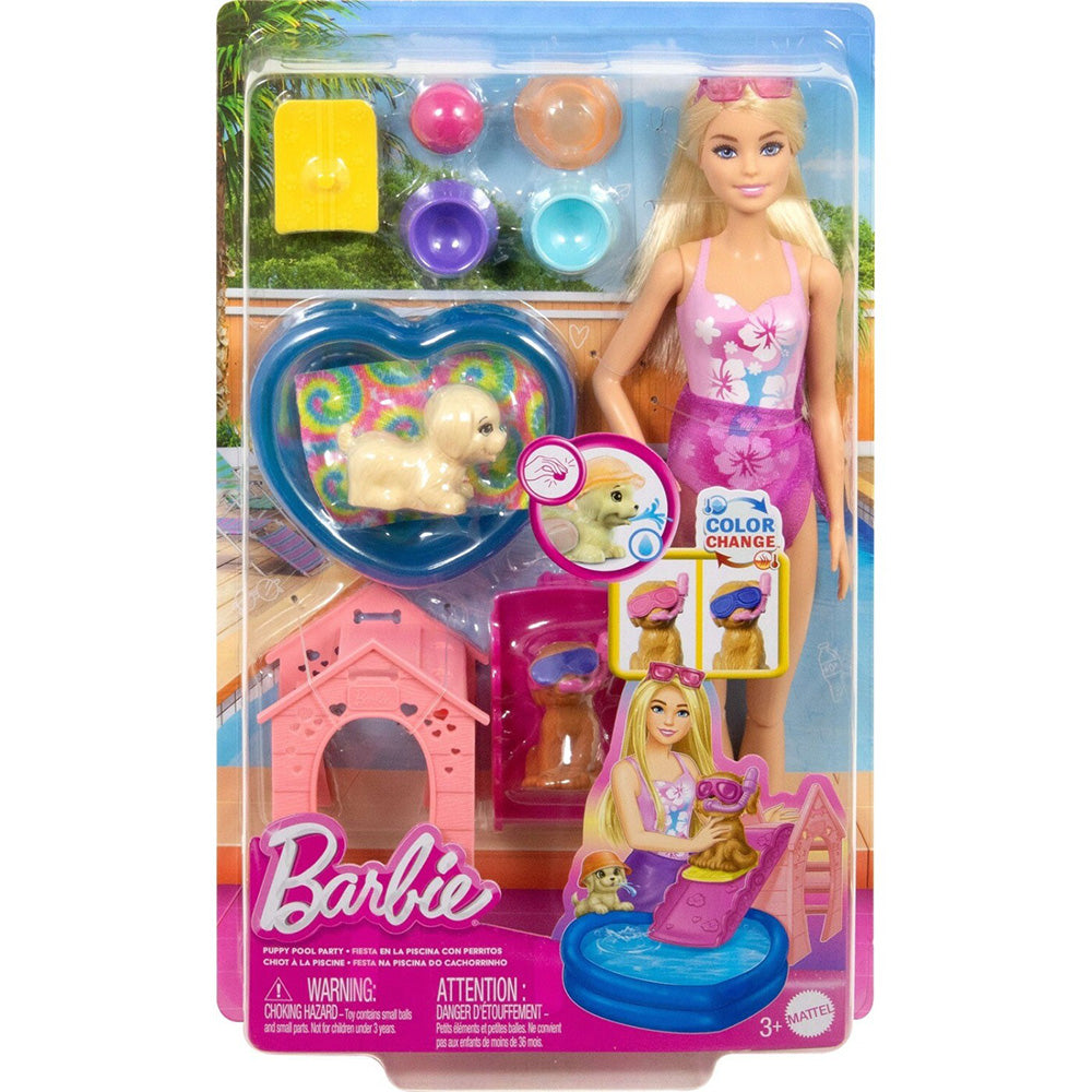 Barbie Puppy Pool Party Με Κουταβάκια 