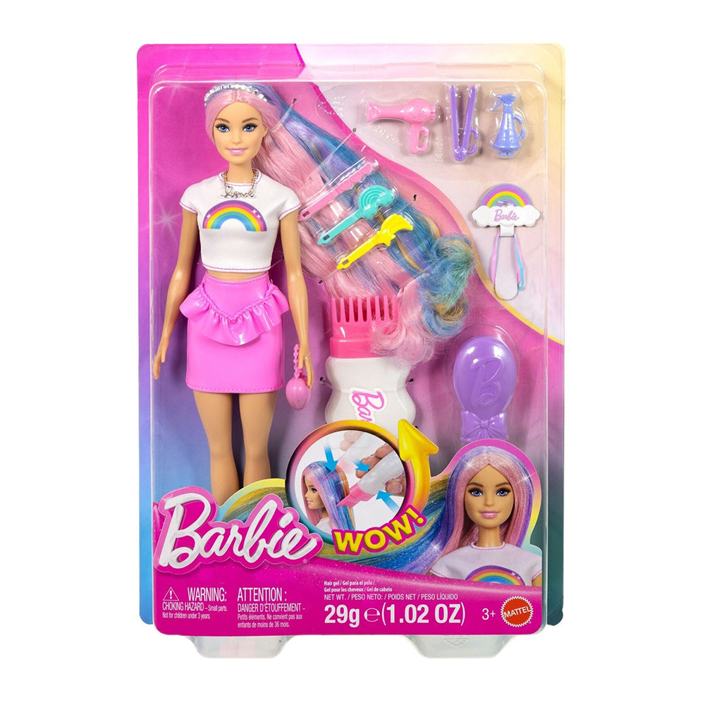 Barbie Rainbow Sparkle Κούκλα με Πολυχρωμα Μαλλιά με Γκλίτερ