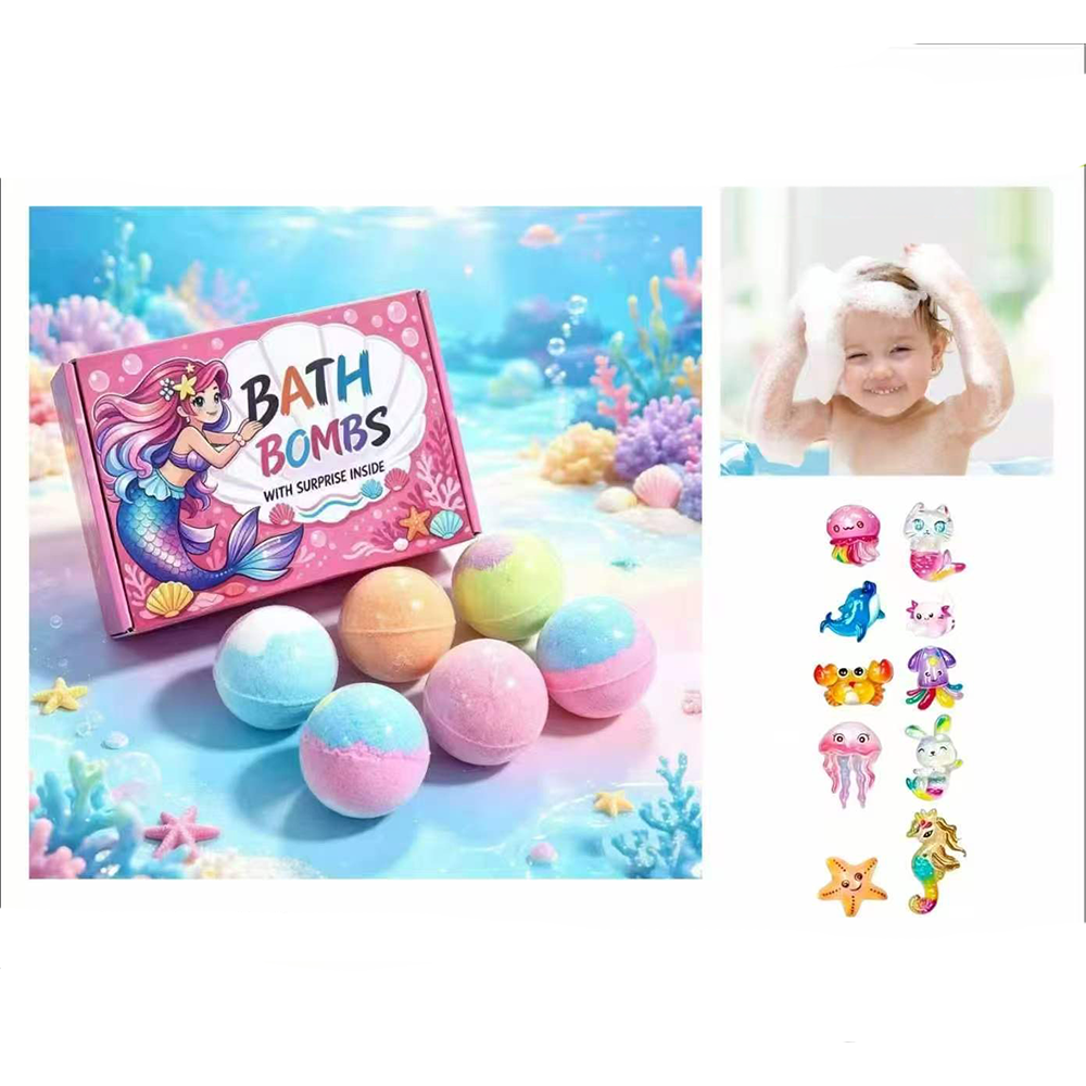 Bath Bombs Με Έκπληξη Squeeze Ζώα της Θάλασσας 60gr – Αρωματική Μπάλα Μπάνιου 1 Τεμάχιο
