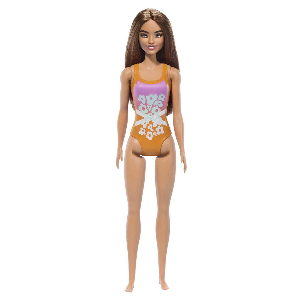 MattelBeach Barbie Κούκλα Με Πορτοκαλί Μαγιόpapell.gr