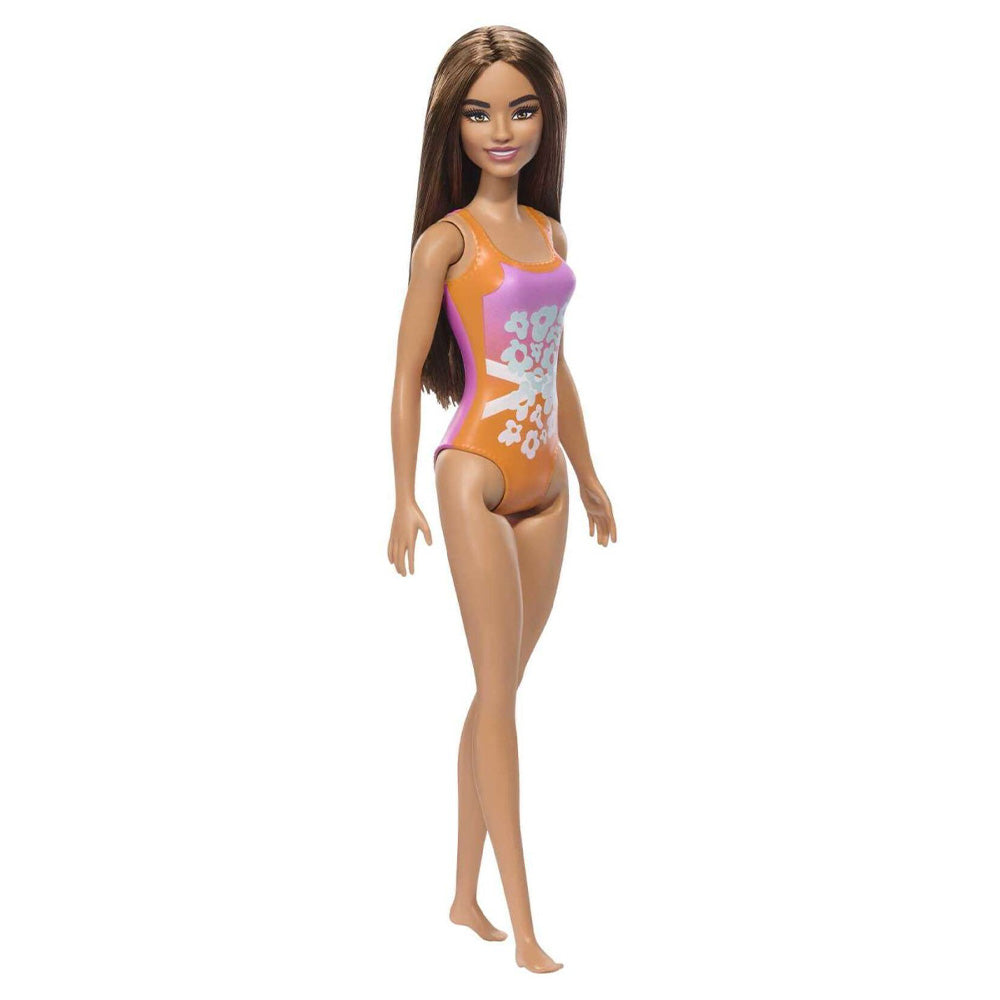 MattelBeach Barbie Κούκλα Με Πορτοκαλί Μαγιόpapell.gr