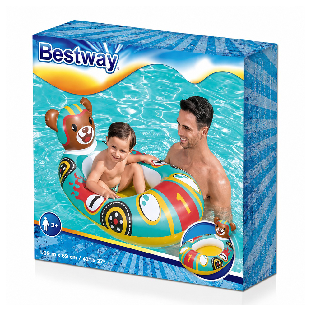 Bestway Φουσκωτό Βαρκάκι Αρκουδάκι 109x69 εκ 