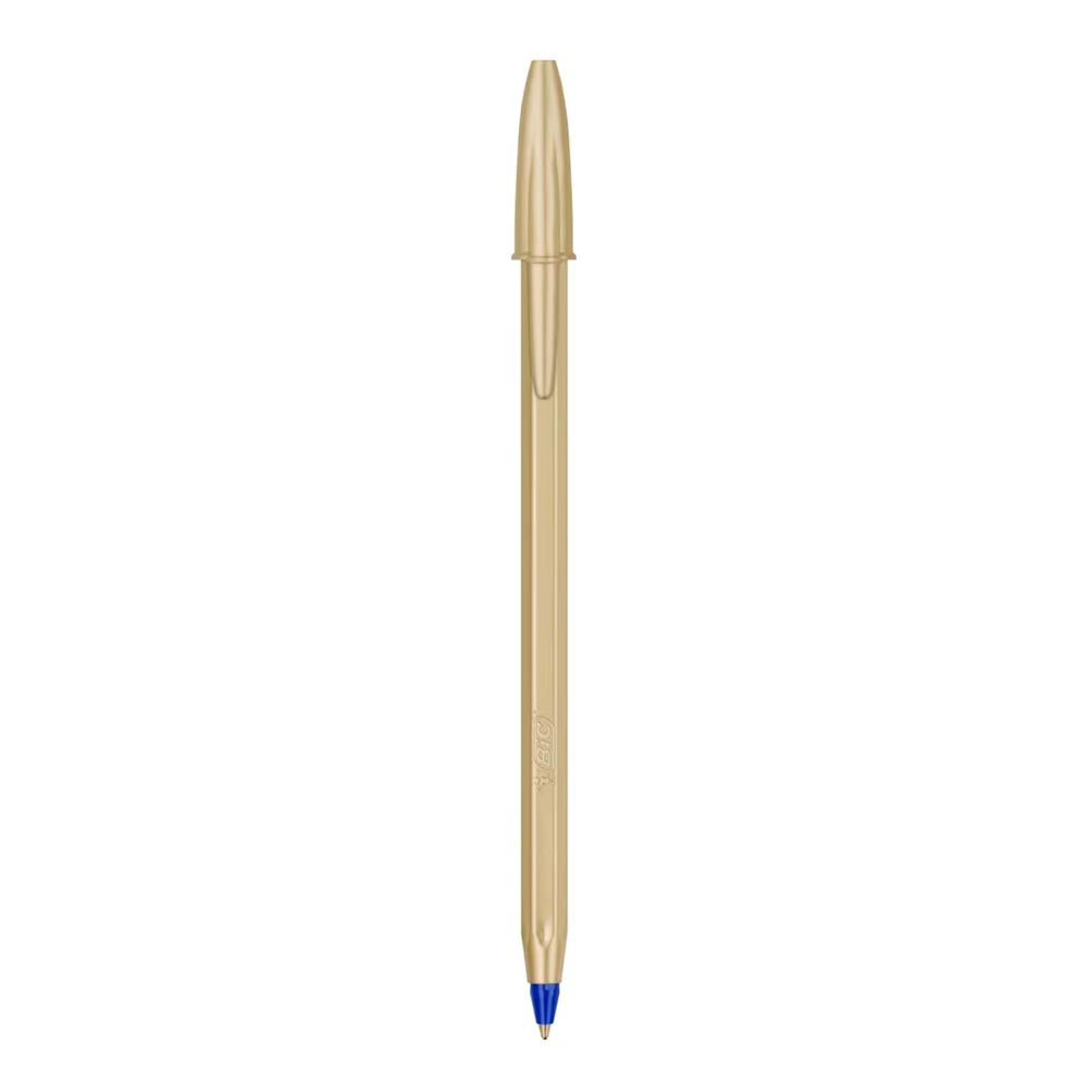 Bic Στυλό Cristal Clace Μπλε 1.0mm Metallic Gold