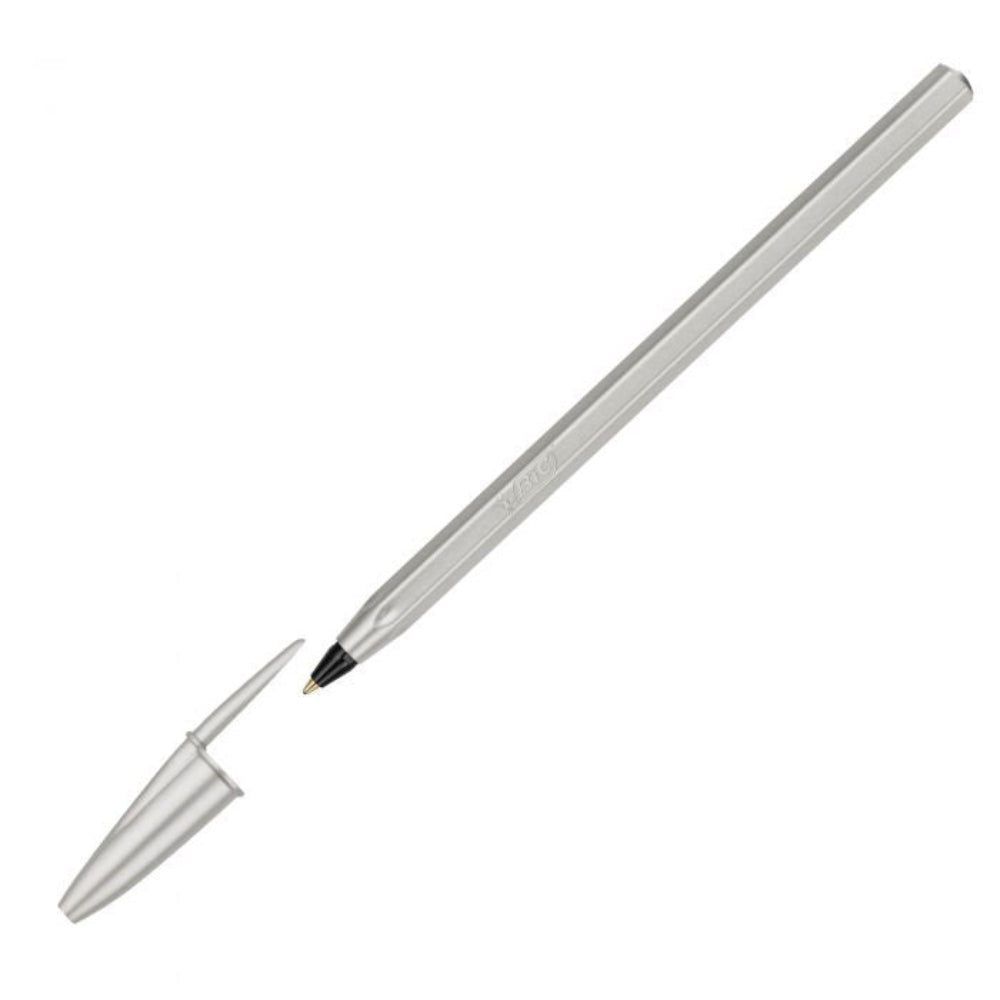 Bic Στυλό Cristal Clace Μπλε 1.0mm Metallic Silver