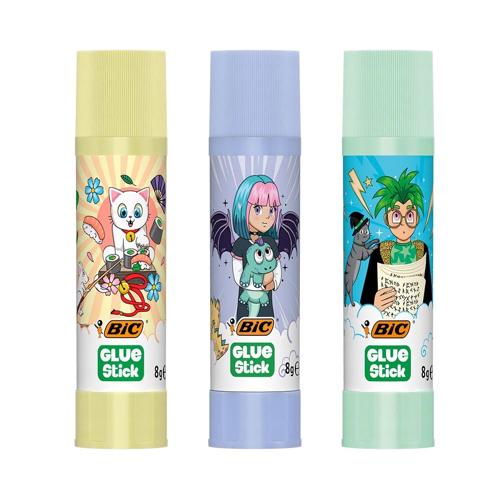Bic Κόλλα Stick Gluestic 8g σε 3 Σχέδια - 1 Τμχ