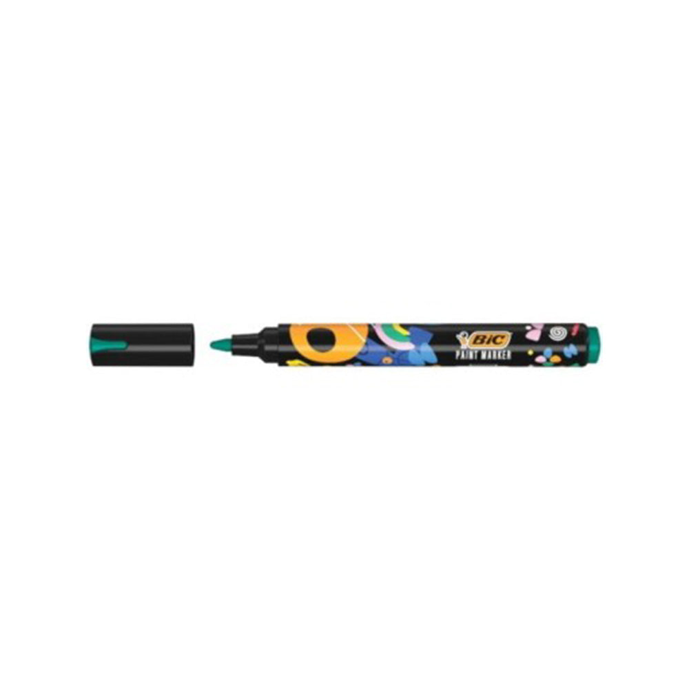 Bic Μαρκαδόρος Paint Marking Ακρυλικός Με Στρογγυλή Μύτη 4.5mm Πράσινο