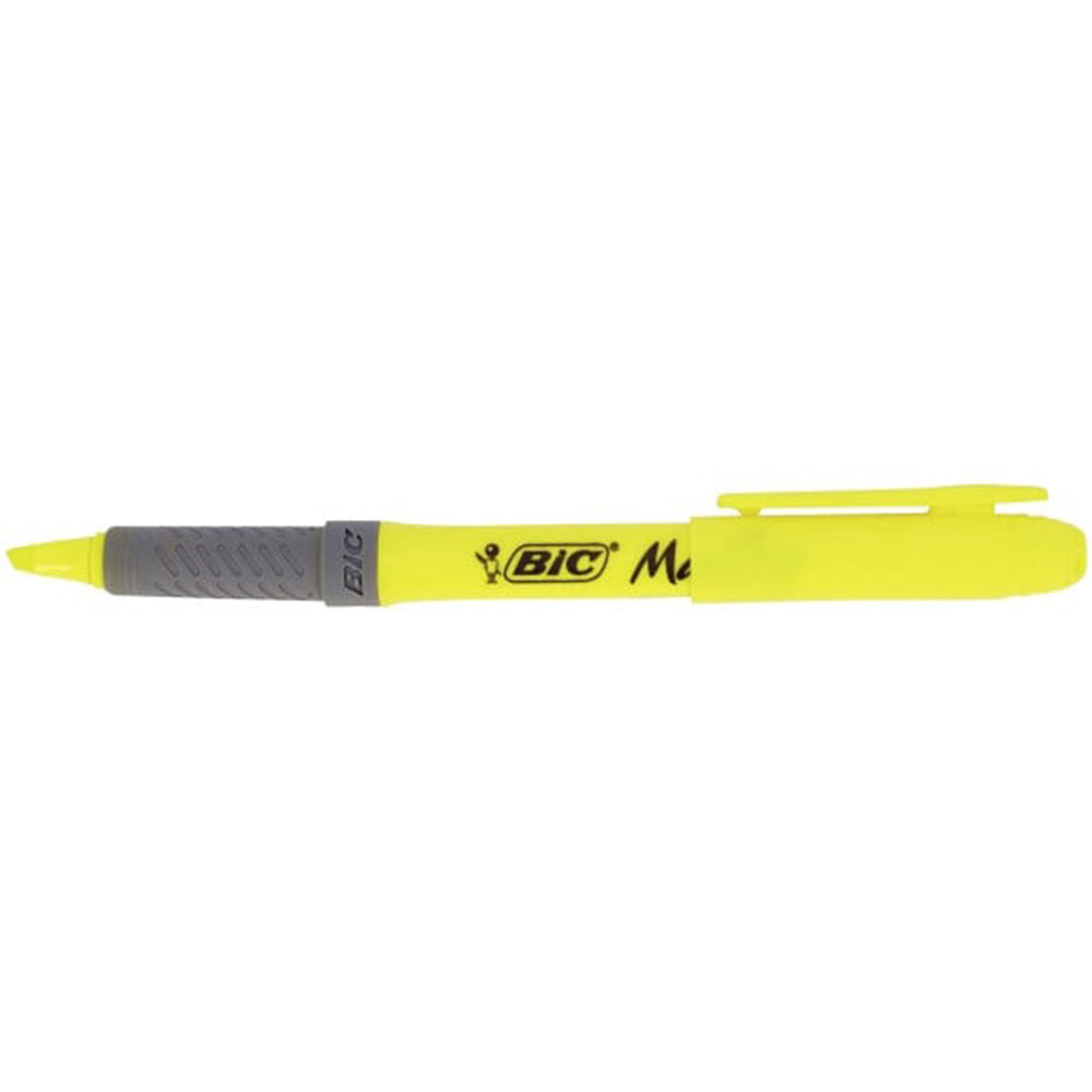Bic Μαρκαδόρος Υπογράμμισης Brite Liner Grip K12 1.6mm Κίτρινο