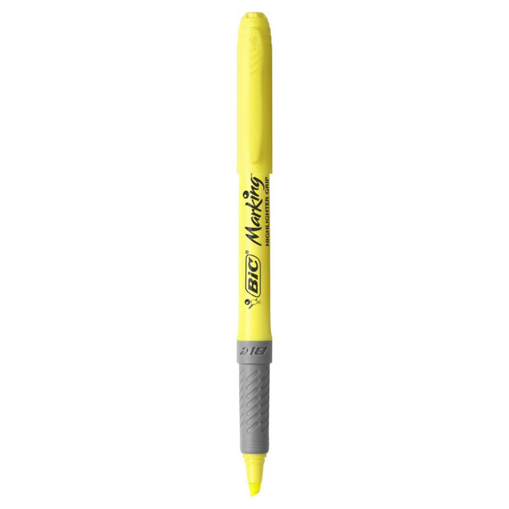Bic Μαρκαδόρος Υπογράμμισης Brite Liner Grip K12 1.6mm Κίτρινο