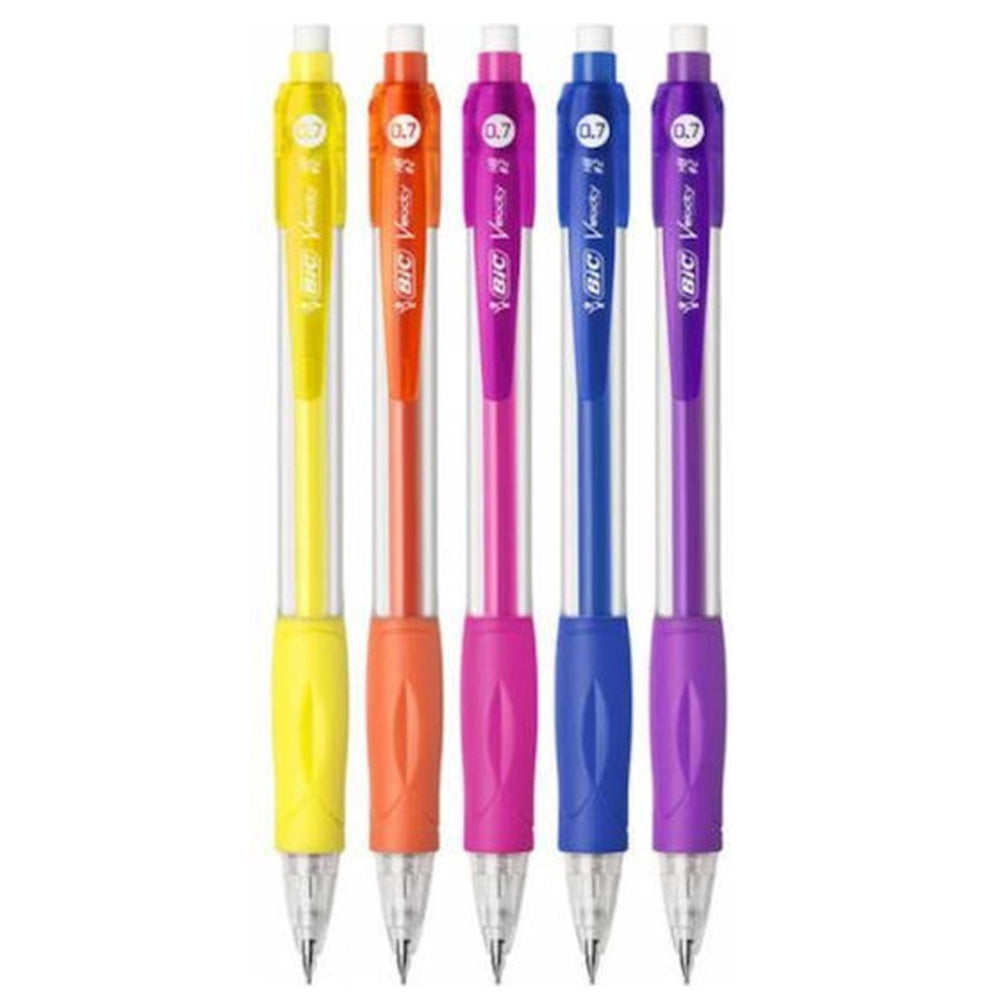 Bic Μηχανικό Μολύβι Velocity 0.7mm Με Γόμα 5 Χρώματα - 1 Τμχ