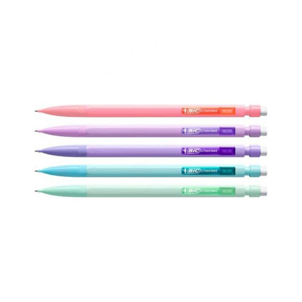 Bic Μηχανικό Μολύβι Matic Pastel 0,7mm 5 Χρώματα - 1 Tμχ