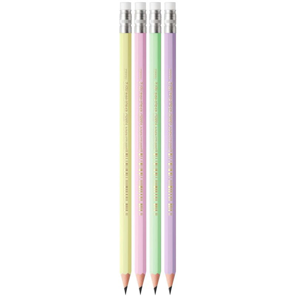 Bic Μολύβι Mε Γόμα Evolution Pastel 4 Χρώματα - 1 Τμχ