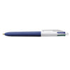 Bic Στυλό 4 Χρωμάτα Wood Style 0.4mm Μπλε