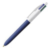 Bic Στυλό 4 Χρωμάτα Wood Style 0.4mm Μπλε