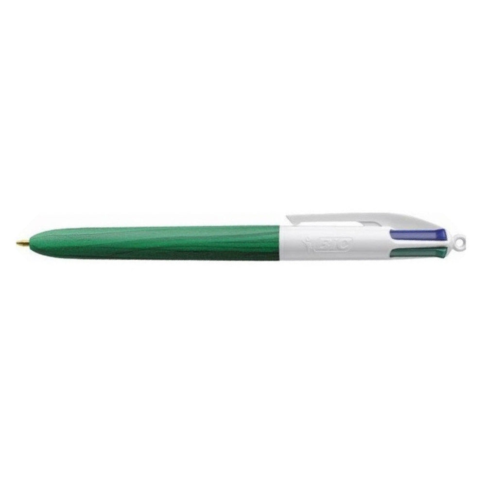 Bic Στυλό 4 Χρωμάτα Wood Style 0.4mm Πράσινο