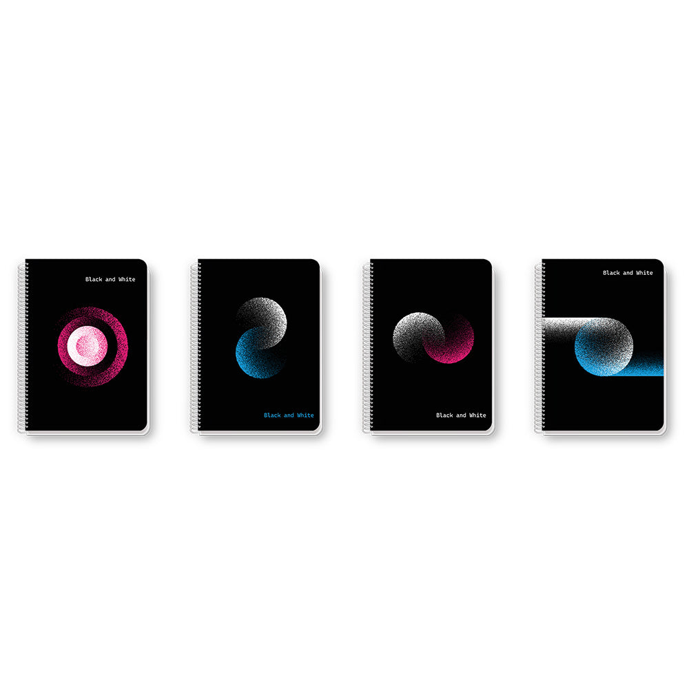 Black & White Τετράδιο Σπιράλ Exclusive Dots