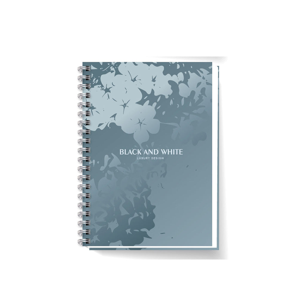 Black & White Τετράδιο Σπιράλ Flowers