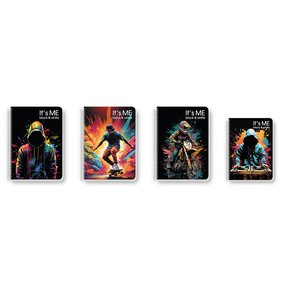Black & White Τετράδιο Σπιράλ It's Me